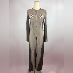 SOLD Jean Paul Gaultier S/S 1996 Cyberbaba Nude Illusion Mesh Dress